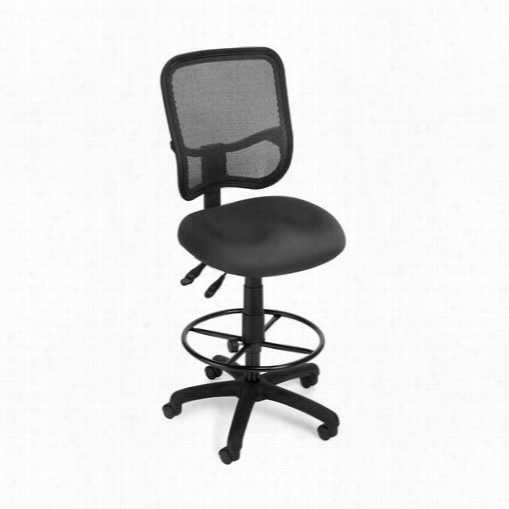 Ofm130-dk Mesh Comfort Series Ergonomictask Chair With Drafting Kit