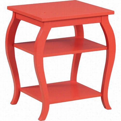 Powell Furniture 14a809 Periscope Side Table With 2 Shelves