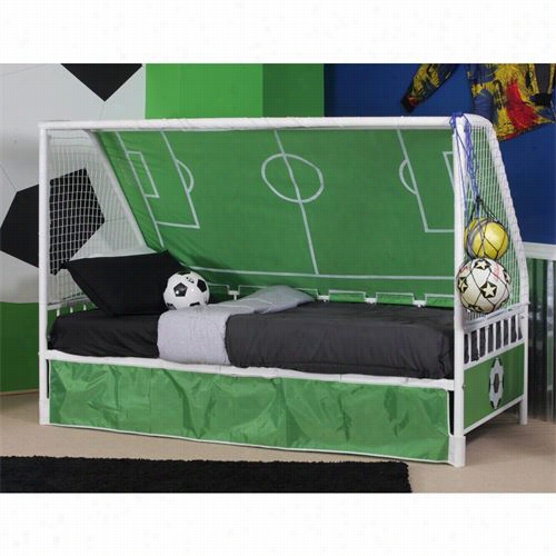 Powell Furniture 14yy2015 Goal Keeper Daybed With Soccer Field Canopy And Mesh Sides