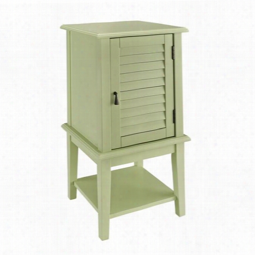 Powell Furniture 334-351 Shutter Door Table In Seagreen