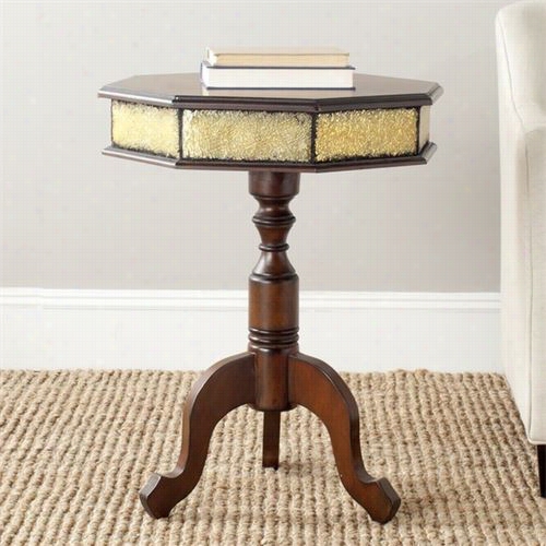 Safavieh Amh 4118a Daphne Side Table In Mysterious Brown