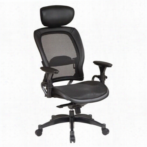 Space Seatjng 2787 6 27 Series Breathable Mesh Seat And Back Managers Chair With Adjustable Headrest