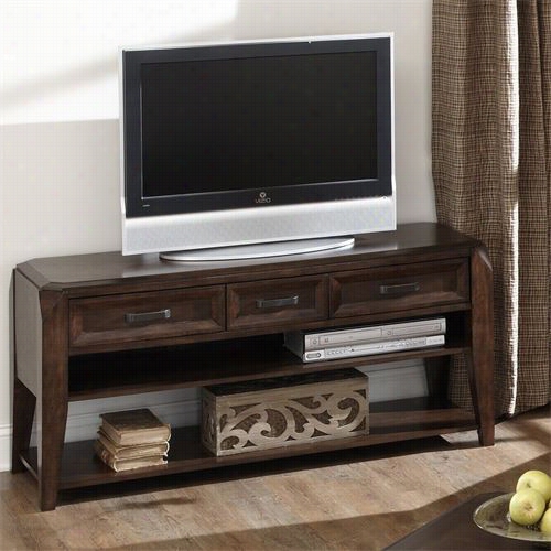 Steve Silver Wt150tv Wellington Media Console In Mysterious Espresso Cherry