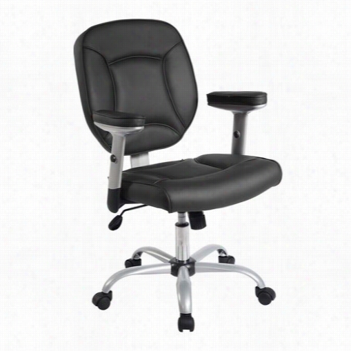 Techni Mobilir Ta-0034-b K Deluxe Task Chair In Black