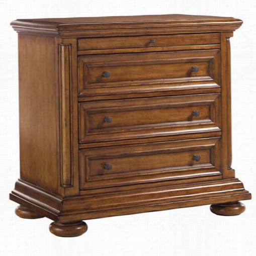 Tommy Bahama 531-621 Islandd Estate Martinique Night Stand In Plantation/medium Brown