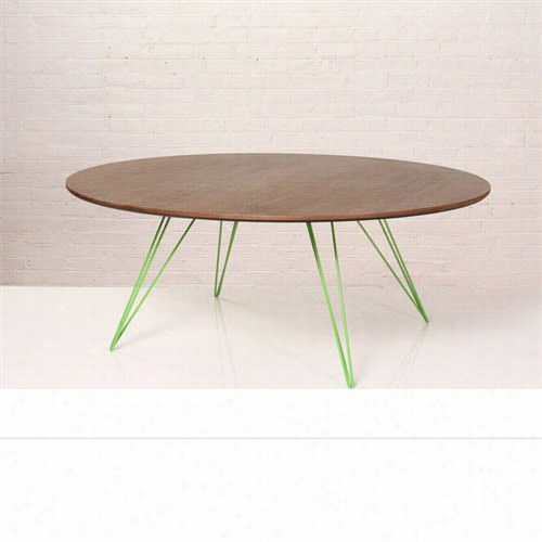 Tronk Design  Wil_cof_wal_sm_ov L_gn Williams Small Oval Coffee Table