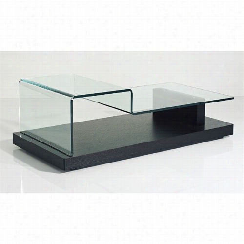 Vig Furniture Vghb189d Mordest Slope Mkdern Glass Coffee Table In Black