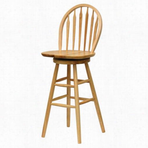 Cheerful 89630 30"&quo;t Windsor Swivel Bar Stool In Beech