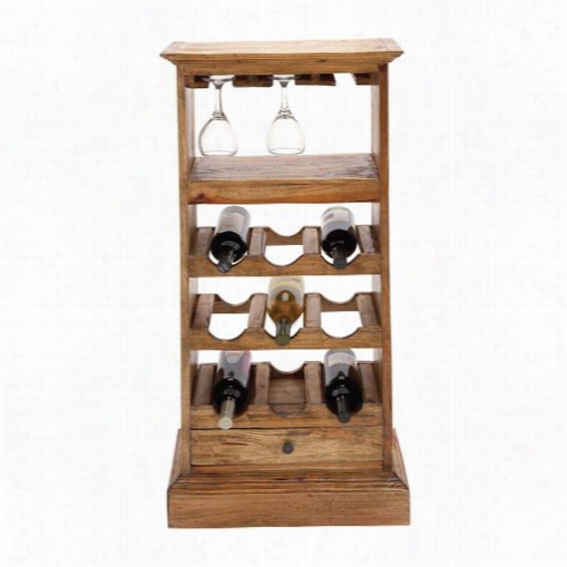 Woodland Imports 38345 The Sleek Wood Wine Rack