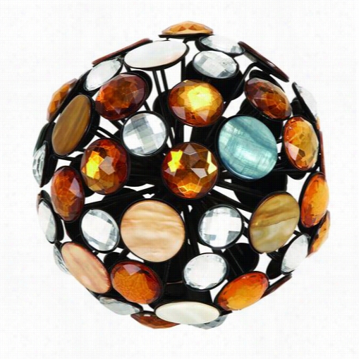 Woodland Imports 68088 Mmetal Jewel Ball An Excellent Anyti Me Wall Decor