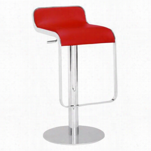 Zuo 301112 Equino Bar Stool In Red