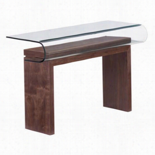 Zuo 404064 Mystic Console Table In Walnut