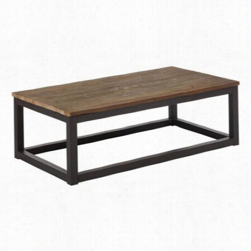 Zuo 98123 Civic Center Rectangular Cofffee Table In Disstresse Natural