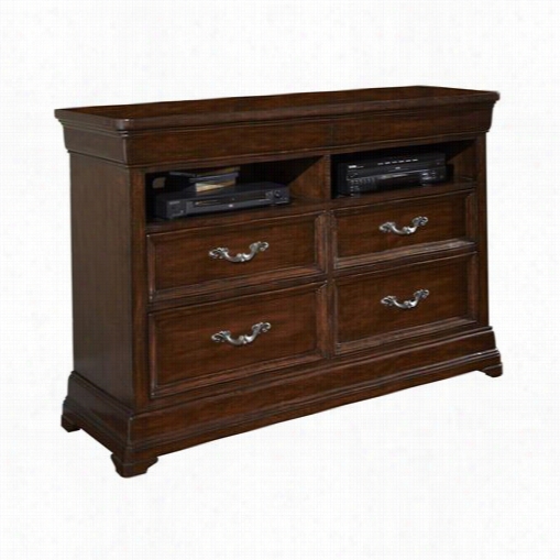 American Woodcrafters 80002-32 Signature Entertsinment Chest In Rich Ddarm Brown