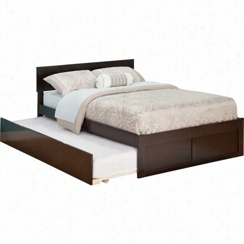 Atlantic Furniture Ar813201orlando Full Bed  With Flt Apanel Footboard And Urban Trundle