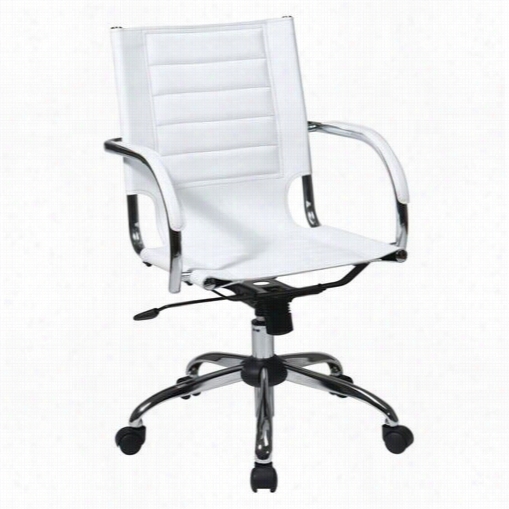 Avenue Six Tnd941a-wh Trinidad Ofice Chair In Wihte