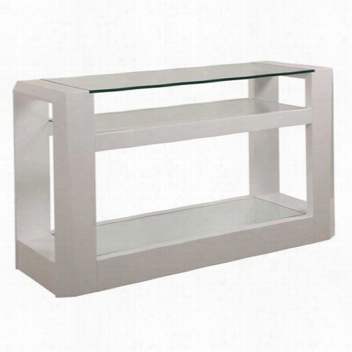 Bassett Mirror 2745-400ec Cristobal Console Table In White