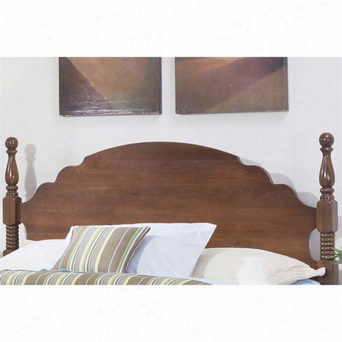 Carolina Furniture 317860 Carolina Crossroads King Panel Headboard In Brown Cherry