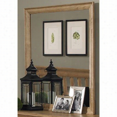 Carolina Furniture 496400 Streling 30"" X 34&quo T;" Landscape Mirror In Clear Oak