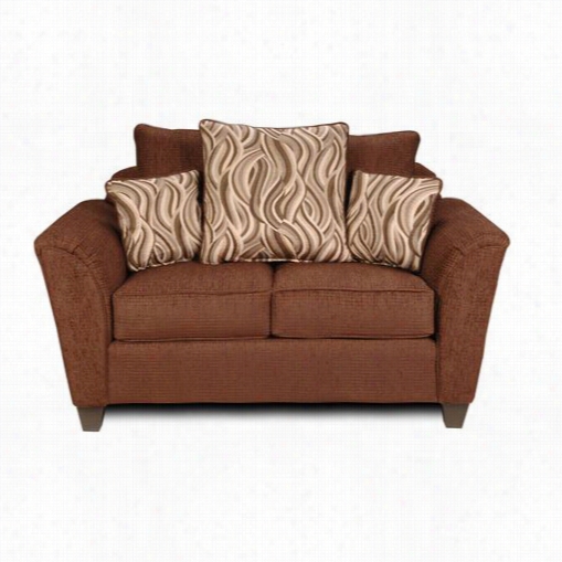 Chhelsea Home Furniture 293000-l Zoey Loveseat In Delray Fudge/jazzy Earth