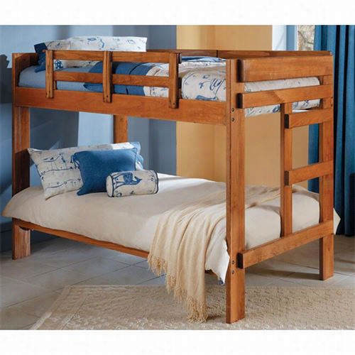 Chelsea Home Furniture 36260010 Twin / Tiwn Bunk Bed In Honey