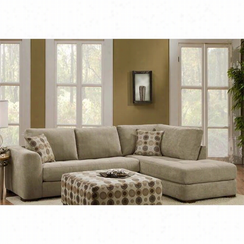 Chelsea Home Furniture 7302 77-6713-35583 York 2 Pieces Sectional