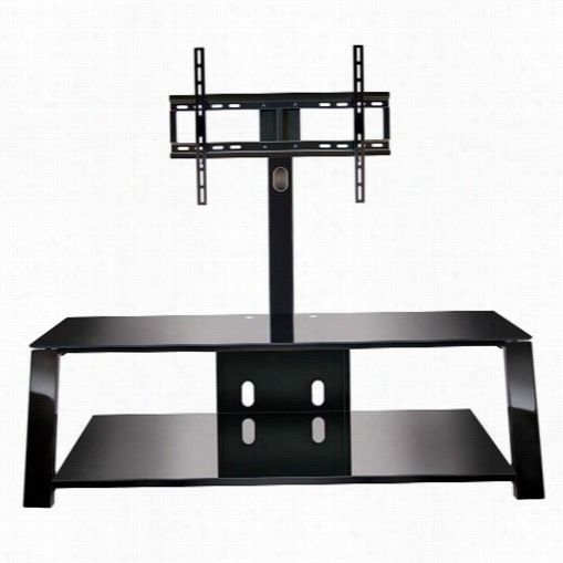 Classic Flame Tp4452 Bell'o 52"" 2 Shelf Triple Play Universal Flat Panel Tv Stand With Swivel Tv Mounting