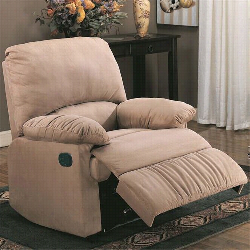 Coaster Furniture 690264 Casual Mircofiber Recliner  In Ligght Brown