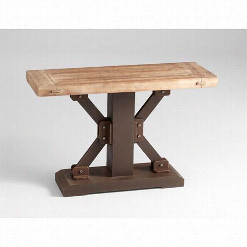 Cyan Design 05053 Kern Table In Raw Iron/antural Wood