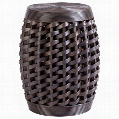 Cyan Design 05809 Woven Sienna Stool In Espreso