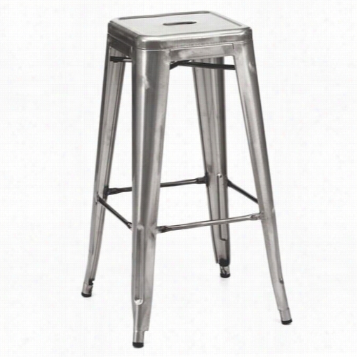 Design Lab Ls9100 Dreux Stackable Steel Barstool - Set Of 4
