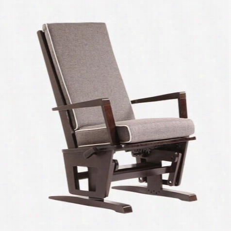 Dutailier 760-p01 Wood Multiposition Glider With Contrast Whining