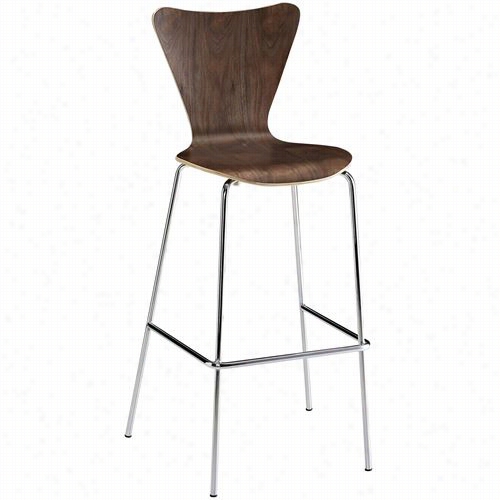 East End Imports Eei-538-awl Ernie Barstool Chair In Walnut