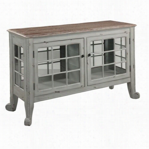 Gail's Accents 5 6-310cr Cottage Seafoam Curio Console