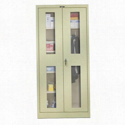 Hallowell 465c24ev 4 8w"" X 24d"" X 72h"&" 4000 Series Single Tiier Double Ventilated Door 1-wide Knock-down Stati Onary Combination Cabinet