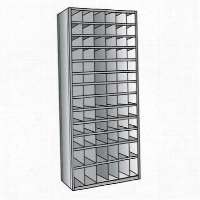 Hallowell 5529-24hg 36""w X 24""d X 87quot;"h Starter Unit Hi-tech Metal Bunker Shelving In Gray