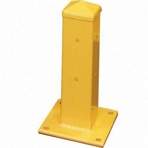 Hallowell Grpa42-2 5""w X 5""d  X 42""h Double Rail Column Assembly In Sa Fety Yellow
