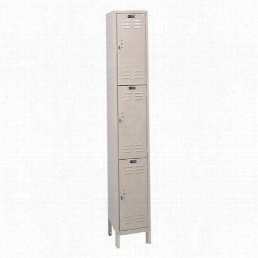 Hallowell Uh1228-3a 12""w X 12""d X 78""h Triple Tier 1-wide Assembled Value Max Locker