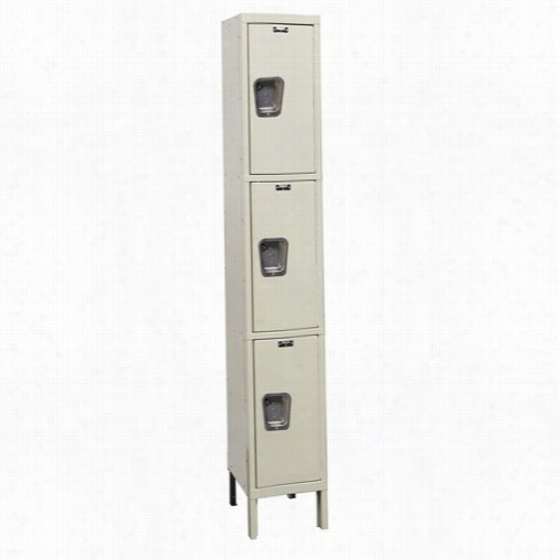 Hlalowell Uy11228-3a 12&qout;"w X 12""d X 78""h Triple Tier 1-wide Asssembled Maintenance-free Quiet Locker