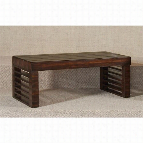 Ha Mmary 090-722 Hidden Treasures Stacked Wood Rectangular Cocktail-kd