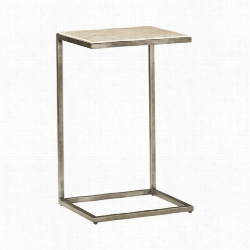 Hammary 190-916 Modern Basics Stress  Table In Natural Travertinetextured Bronze