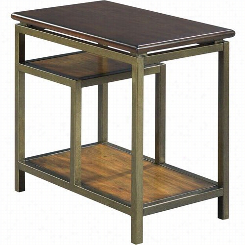 Hammary 527-916 Zodiac Chairside Table In Warm Brown Acacia - Kd