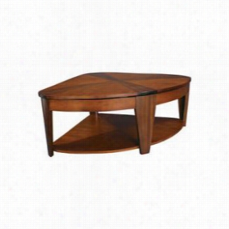 Hammary T2003403-00 Oasis Wedge Lift-top Cocktail Table In Medium Brown