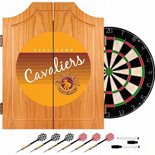 Hardwood Classics Nba Nba7000hc-cc Cleveland Cavaliers Wwood Dart Cabinet