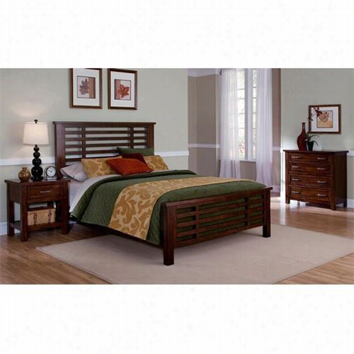 Home Styles 5410-5019 Cabin Creek Queen Bed Night Stand And Chest In Multi-step Cjestnut