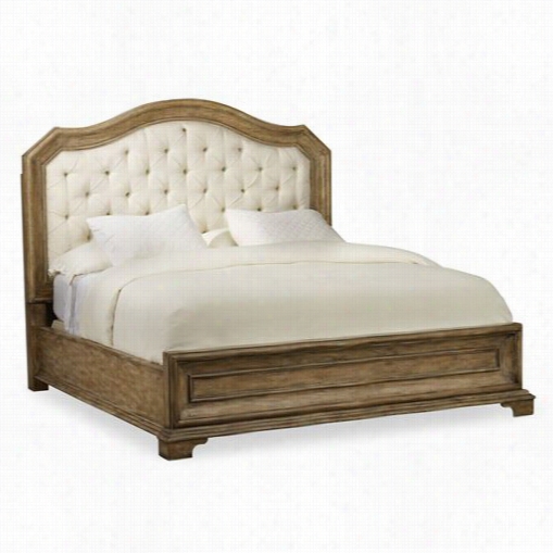 Hooker Fu Rniture 5291-99866 Solana King Upholstered Panel Bed In Light Wood