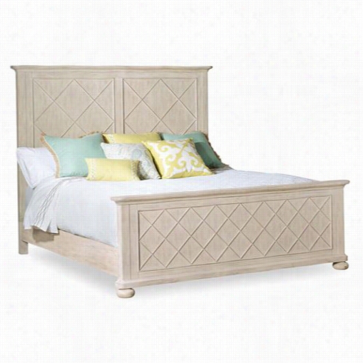 Hooker Furniture 5325-90266 Sunset Point King Fretwork Panel Layer In Hatteras White