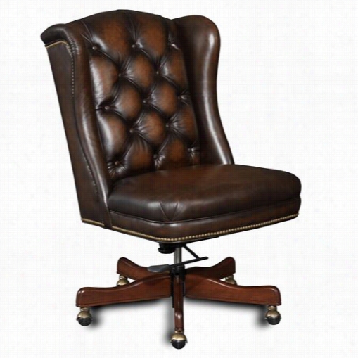 Hooker Furniture Ec401-085 Sarzana Fortess Executive Swivel Tilt Chair In Brown
