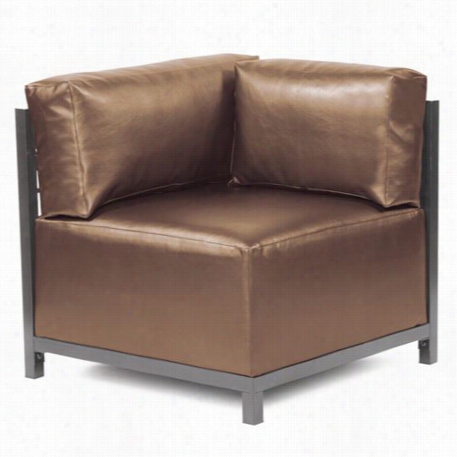 Howard Elliott K921t-294 Axis Corner Chair In Shimmer Brbonze With Titanium Frame