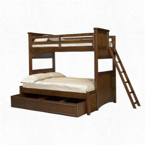 Legavy Classic Furniture 2960-8506ek Dawsons Ridge Twin Over Full Buni Ed In Heieloom Cherry